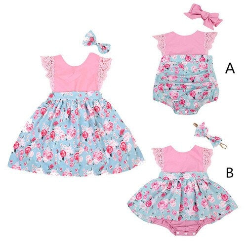 Baby & Toddler Girls Lace Romper – Elegant One-Piece