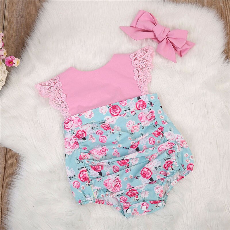 Baby & Toddler Girls Lace Romper – Elegant One-Piece