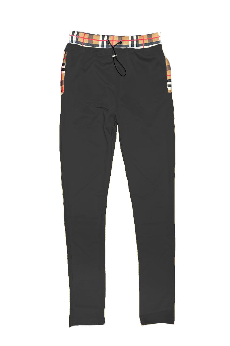 Men's Checkered Polo & Pant Set